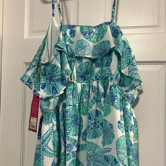 SOLD NWT Lilly Pulitzer x Target sea urchin blue spaghetti strap tank dress, XXL - Picture 6 of 8